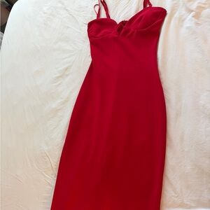 Zara Red Midi Dress